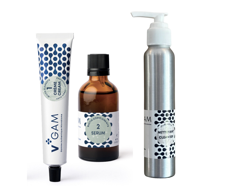 Cream + Serum + Cleanser | Go2 Biotik Routine