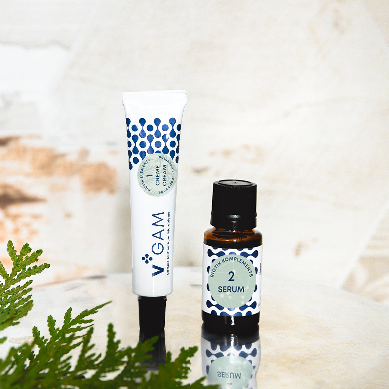 Duo GO2 Biotik | Crème Visage &amp; Sérum Minéral